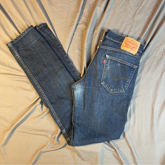 Levi’s 511 Skinny Dark Wash Denim Jeans Size 34/36 - Picture 4 of 8